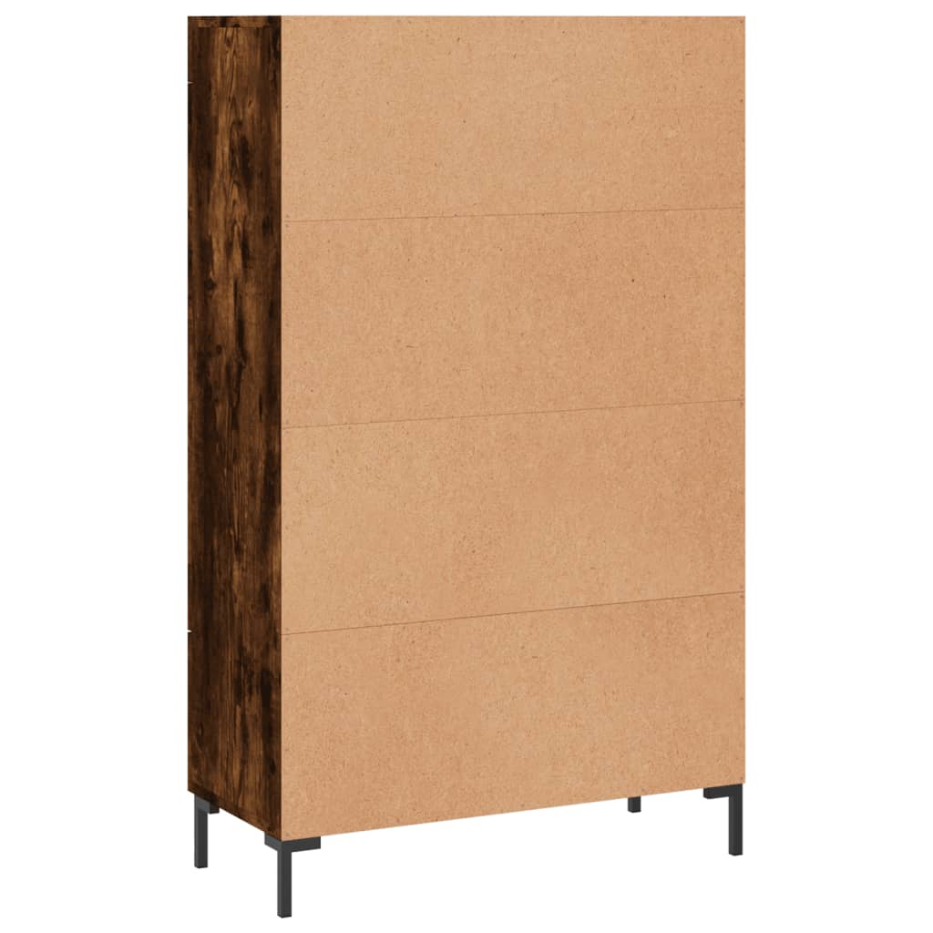 Visoka komoda boja hrasta 69,5 x 31 x 115 cm konstruirano drvo