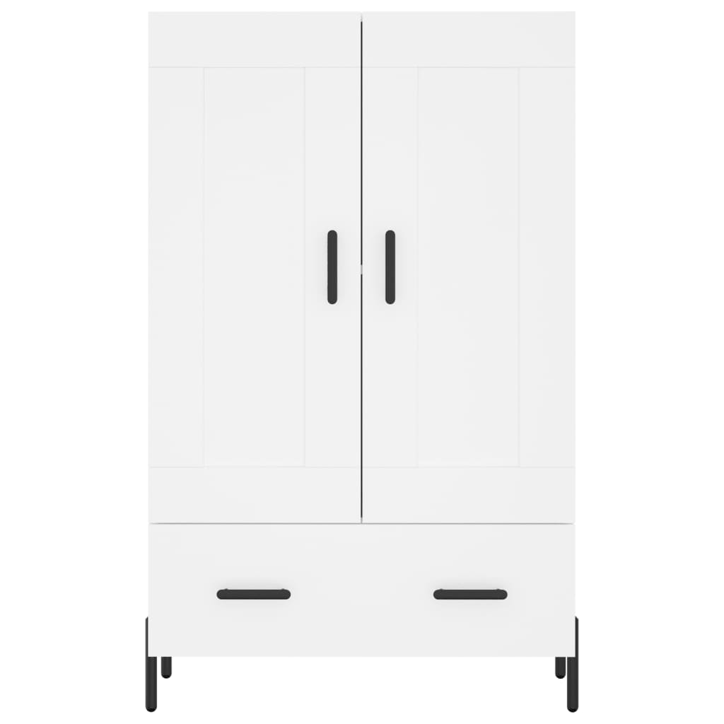 Visoka komoda bijela 69,5 x 31 x 115 cm od konstruiranog drva