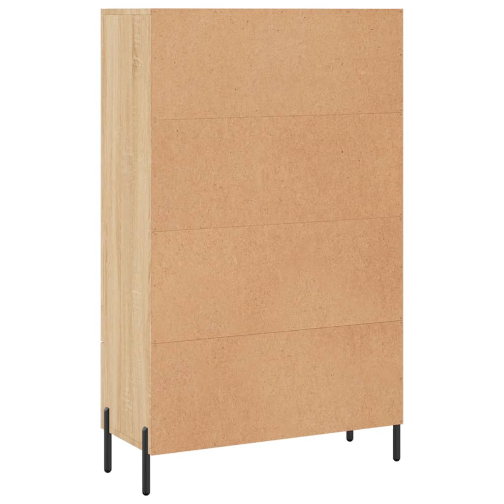 Visoka komoda boja hrasta 69,5 x 31 x 115 cm konstruirano drvo