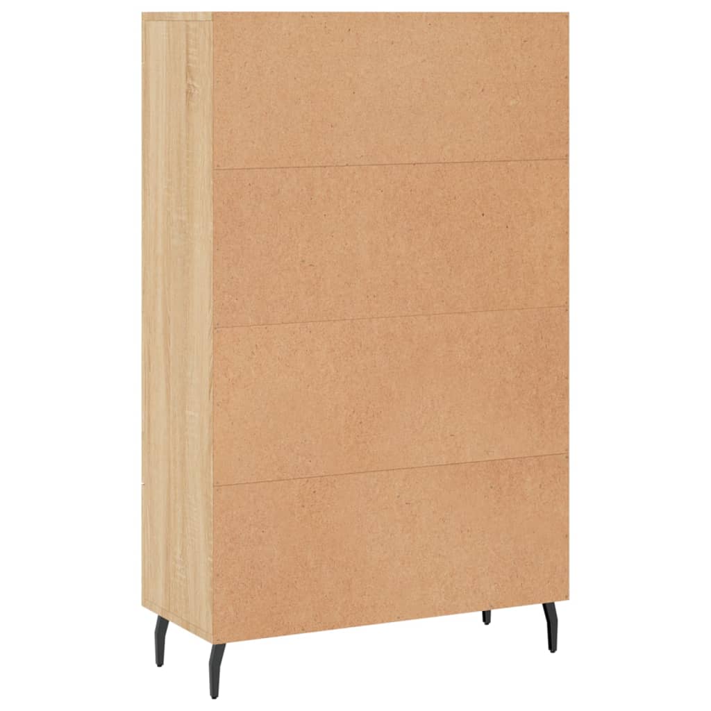 Visoka komoda boja hrasta 69,5 x 31 x 115 cm konstruirano drvo
