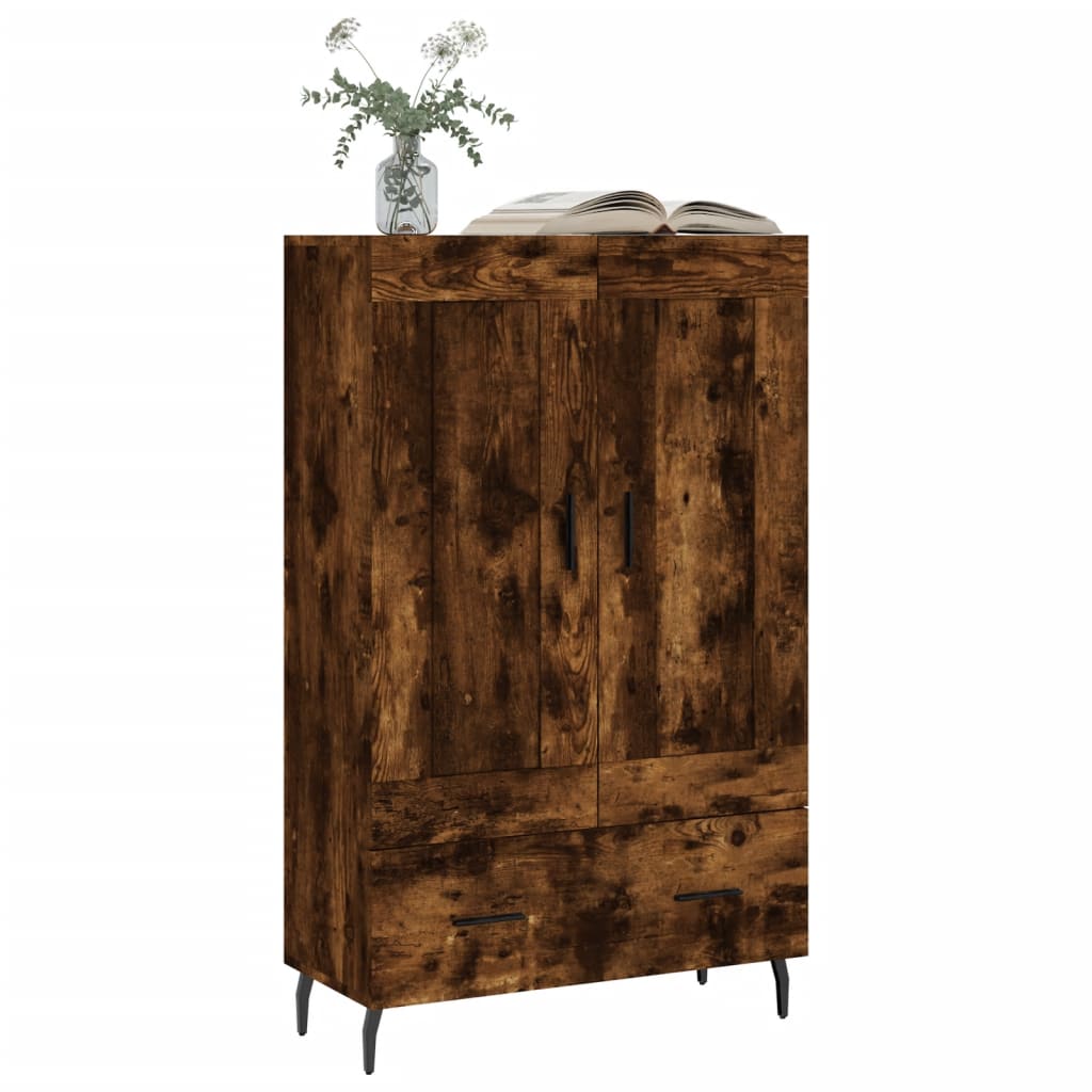 Visoka komoda boja hrasta 69,5 x 31 x 115 cm konstruirano drvo