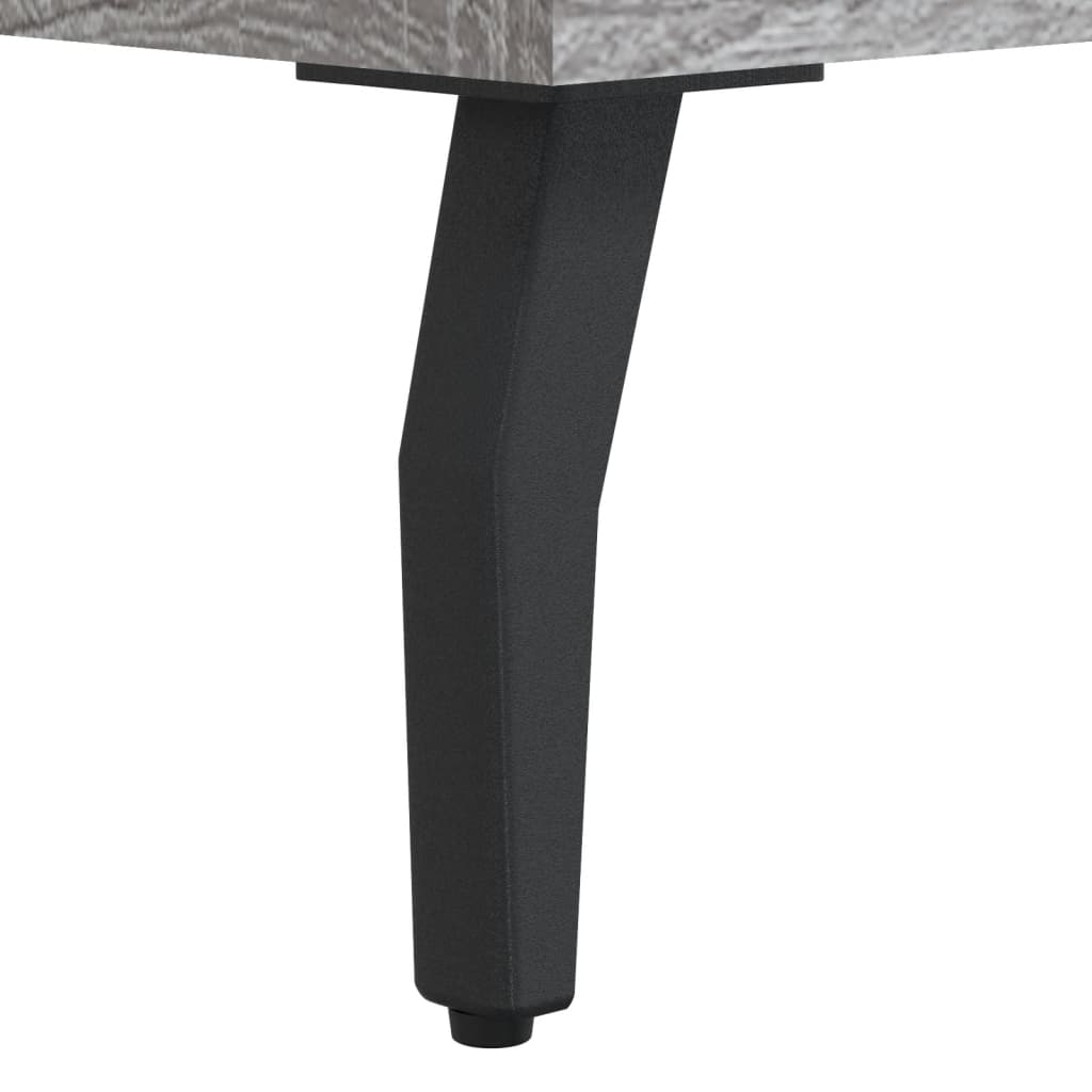 Visoka komoda siva boja hrasta 69,5x31x115 cm konstruirano drvo