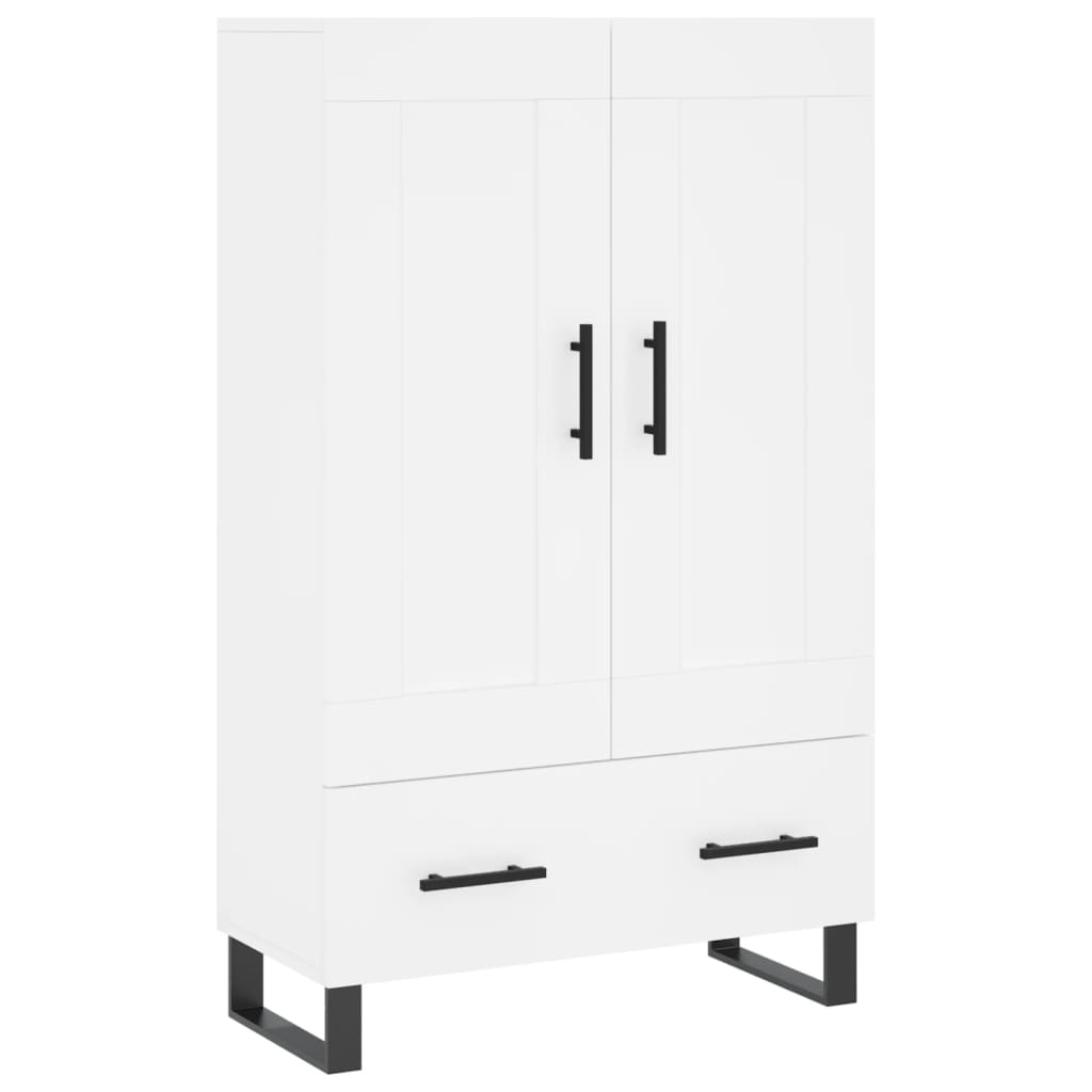 Visoka komoda bijela 69,5 x 31 x 115 cm od konstruiranog drva