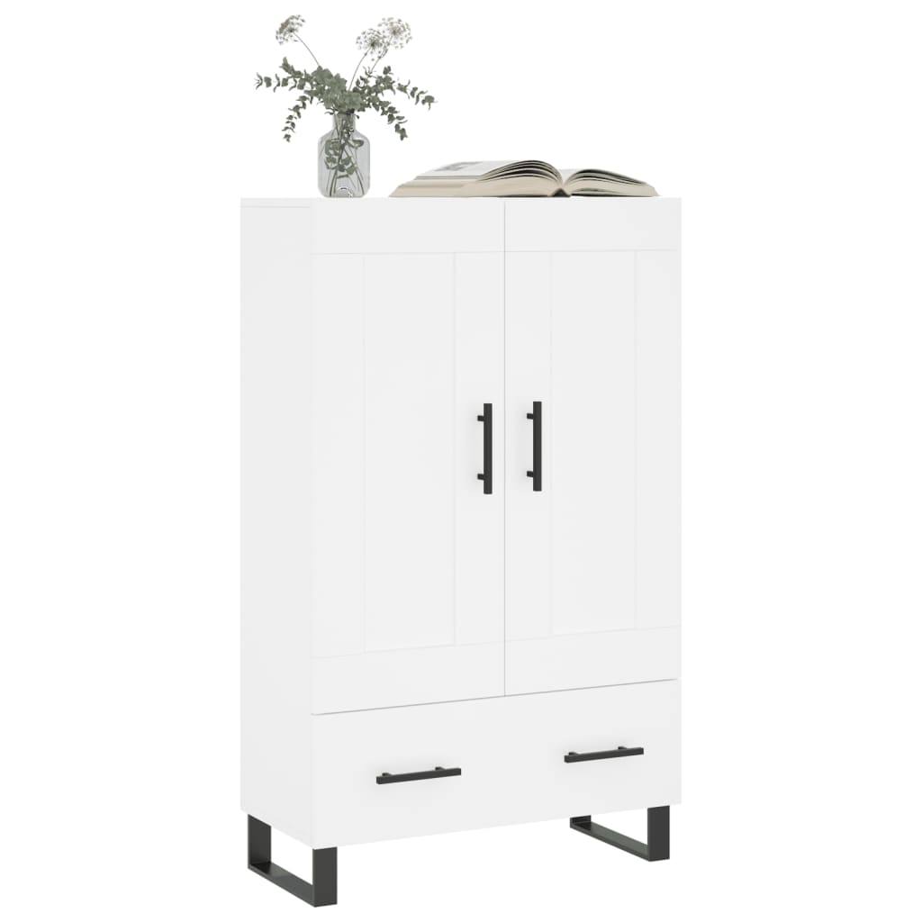 Visoka komoda bijela 69,5 x 31 x 115 cm od konstruiranog drva