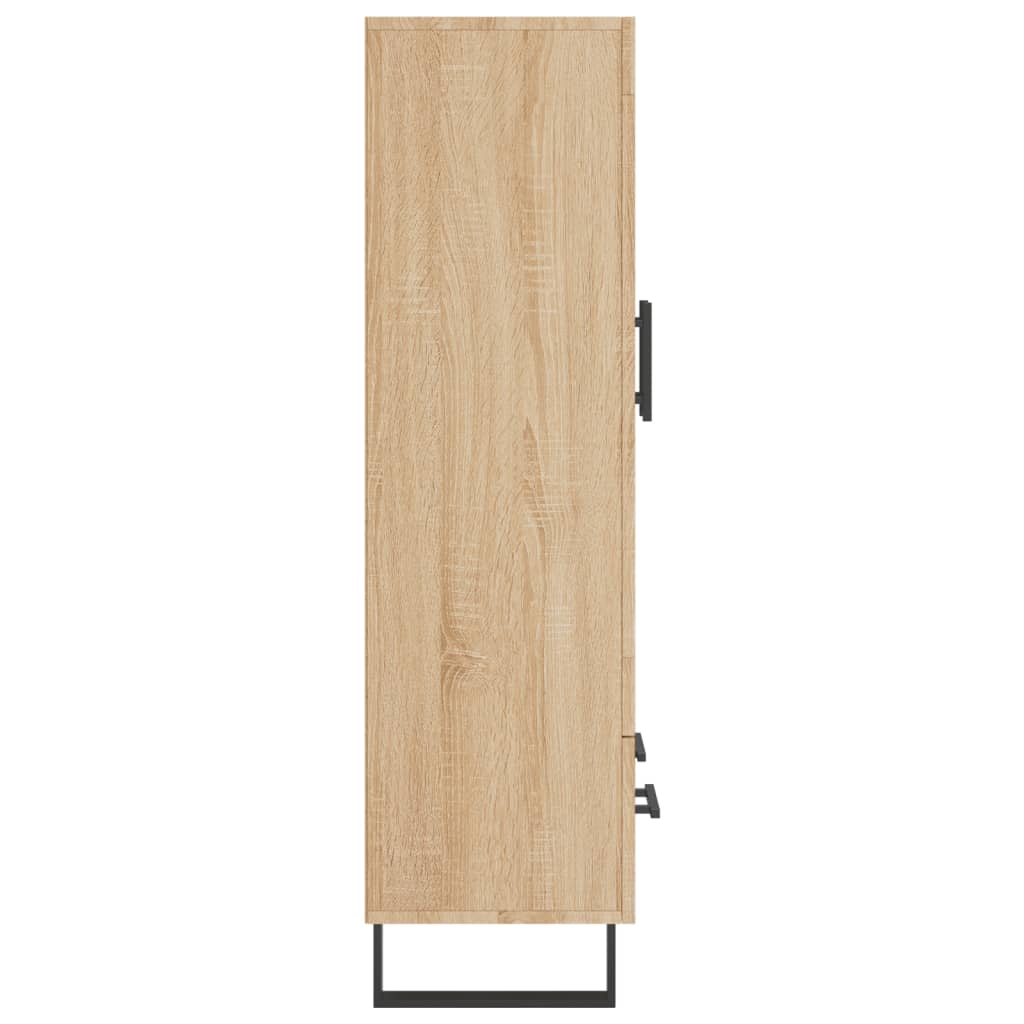 Visoka komoda boja hrasta 69,5 x 31 x 115 cm konstruirano drvo