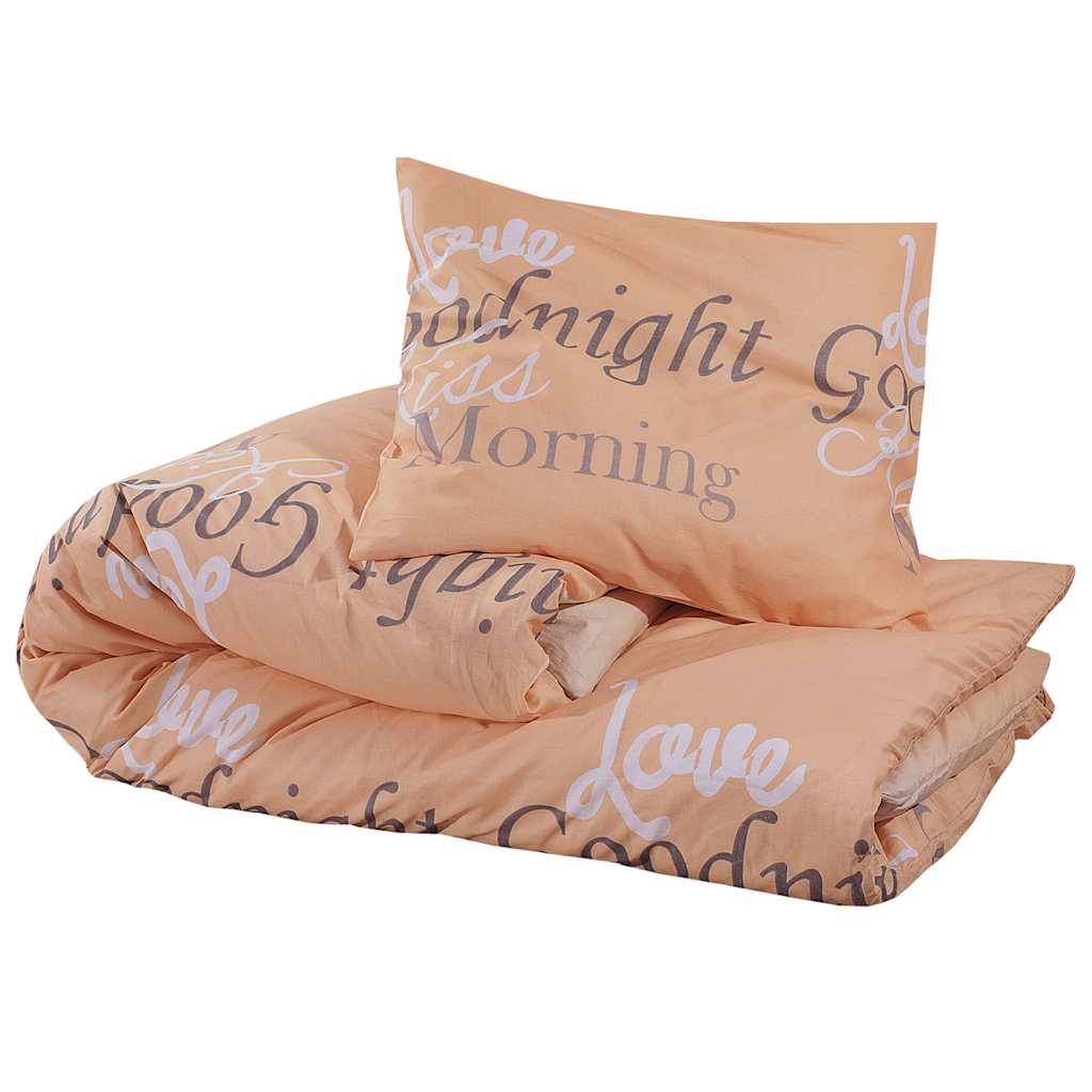 Set posteljine za poplun ružičasti 200x220 cm pamučni