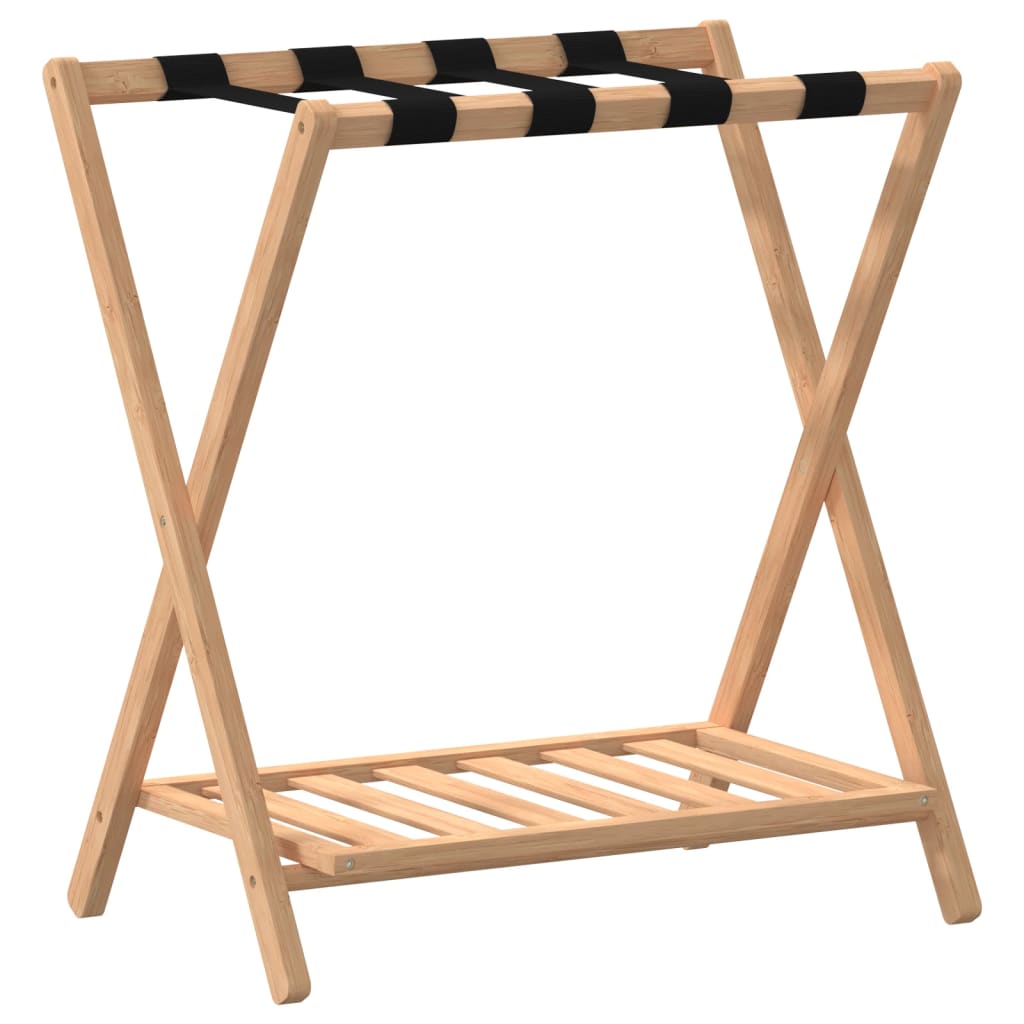 Stalak za prtljagu 68 x 38 x 58 cm od bambusa