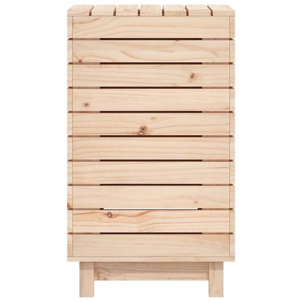 Košara za rublje 44x44x76 cm od masivne borovine