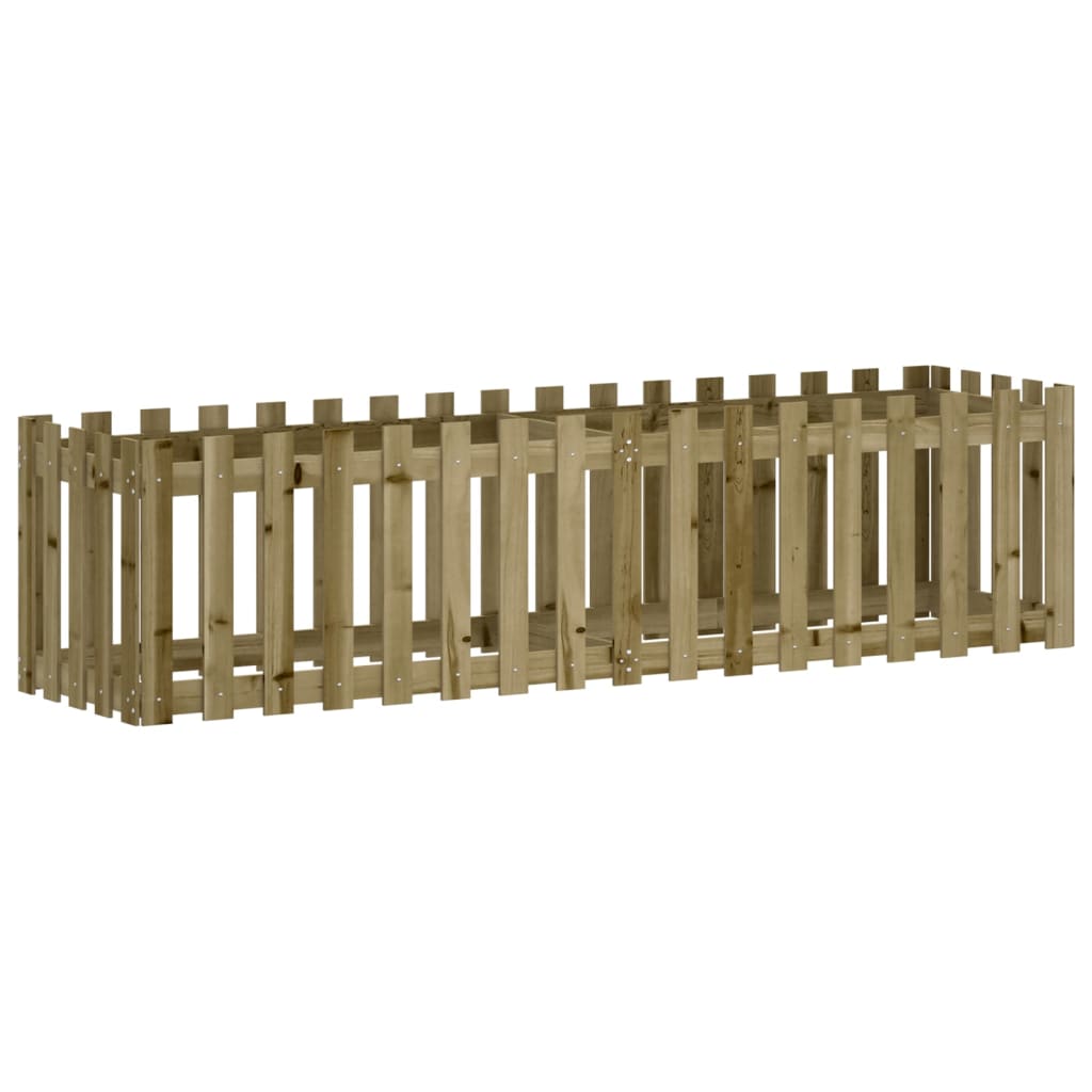 Povišena vrtna gredica 200x50x50 cm impregnirana borovina