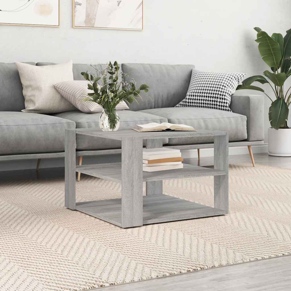 Stolić za kavu boja hrasta 58x58x40 cm konstruirano drvo