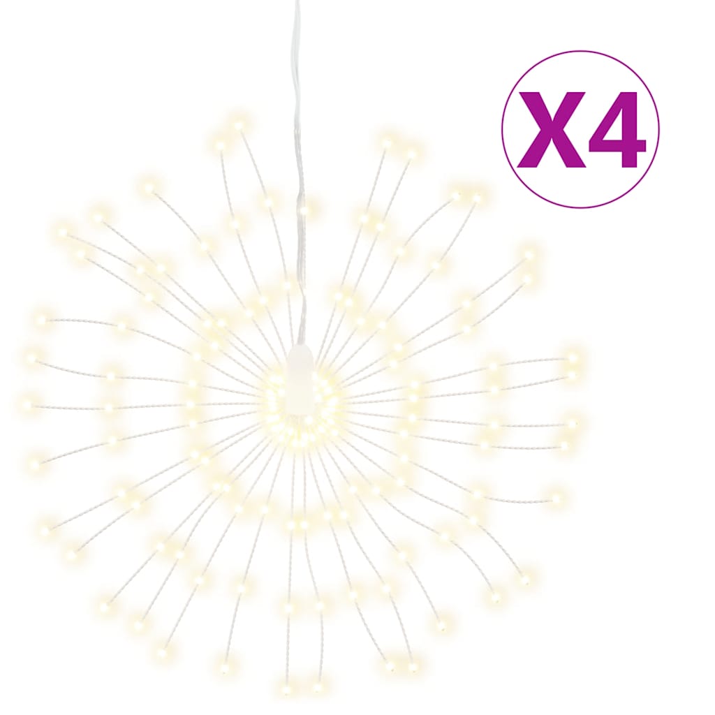 Božićna svjetla zvjezdani prasak 140 LED 4 k topla bijela 17 cm