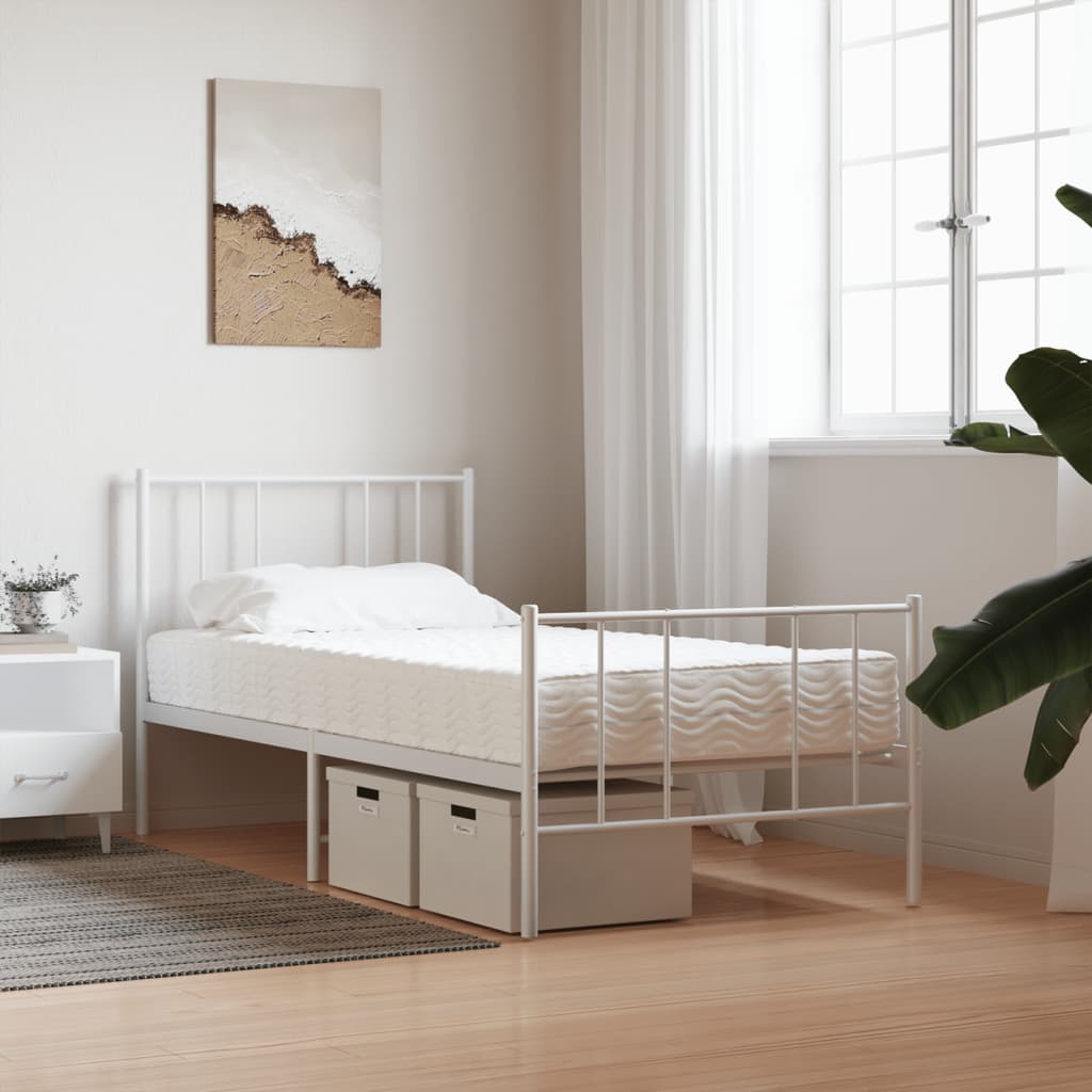 Madrac od pjene bijeli 80x200 cm tvrdoća H2 H3