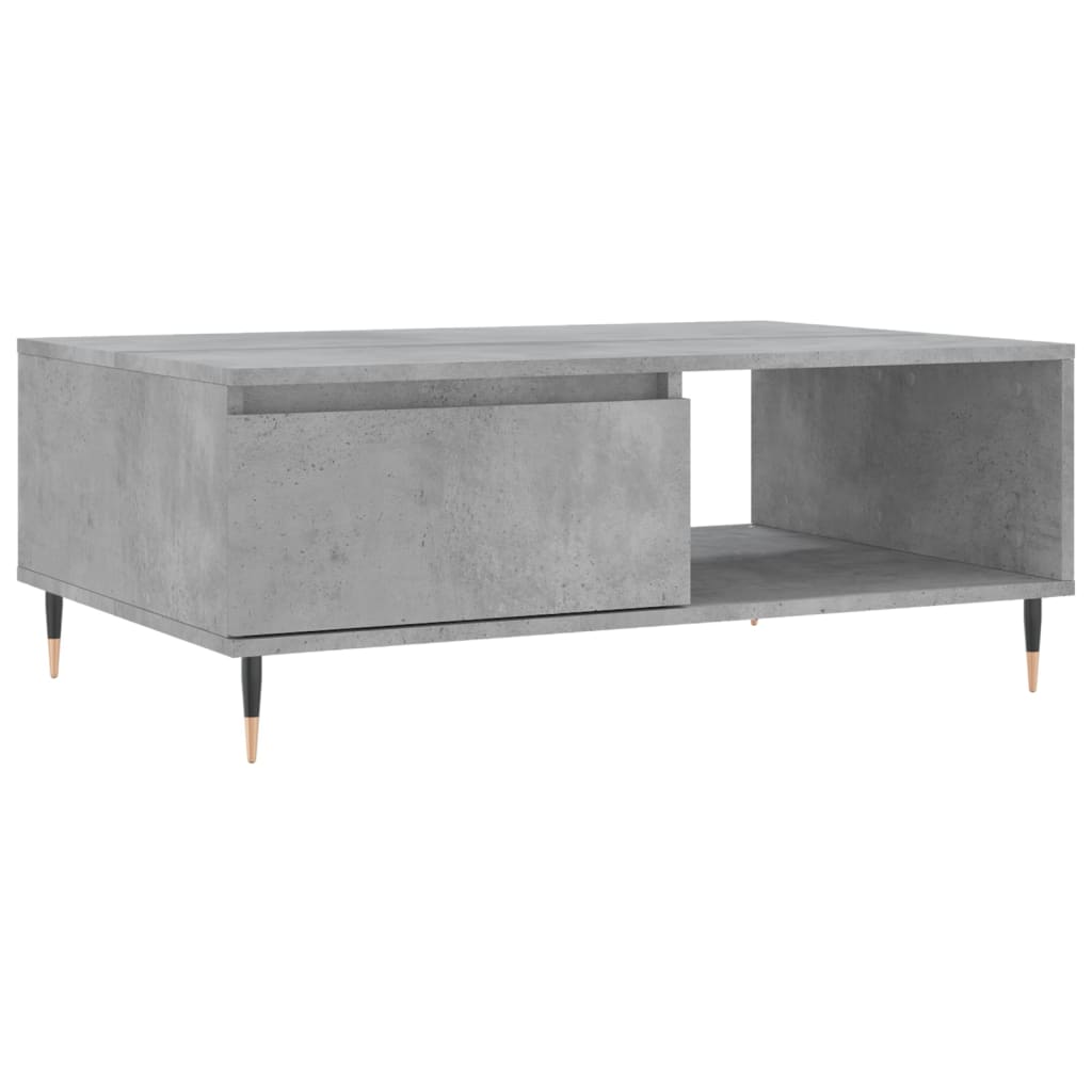 Stolić za kavu boja betona 90 x 60 x 35 cm konstruirano drvo