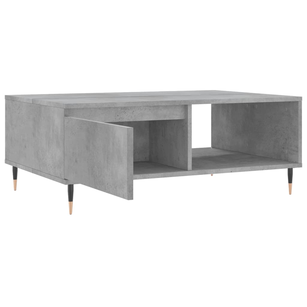 Stolić za kavu boja betona 90 x 60 x 35 cm konstruirano drvo