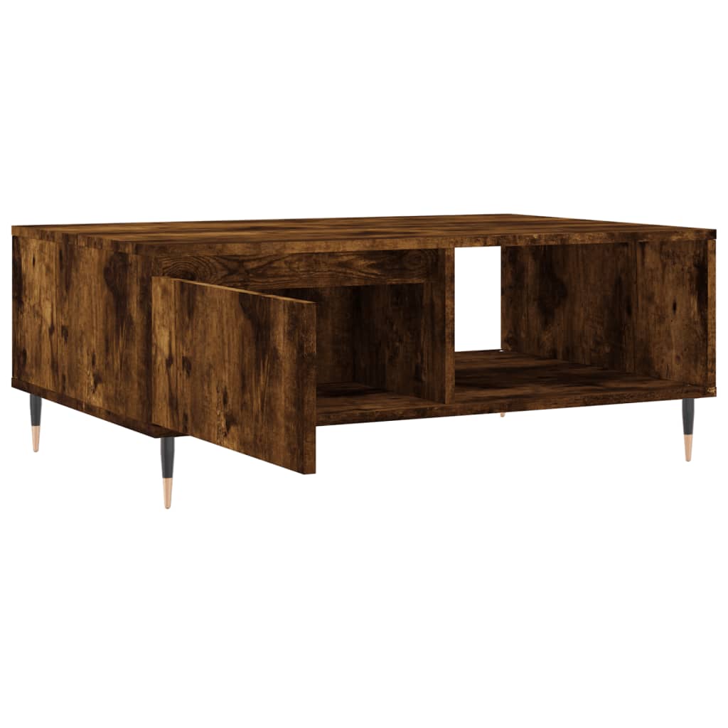 Stolić za kavu boja hrasta 90 x 60 x 35 cm konstruirano drvo