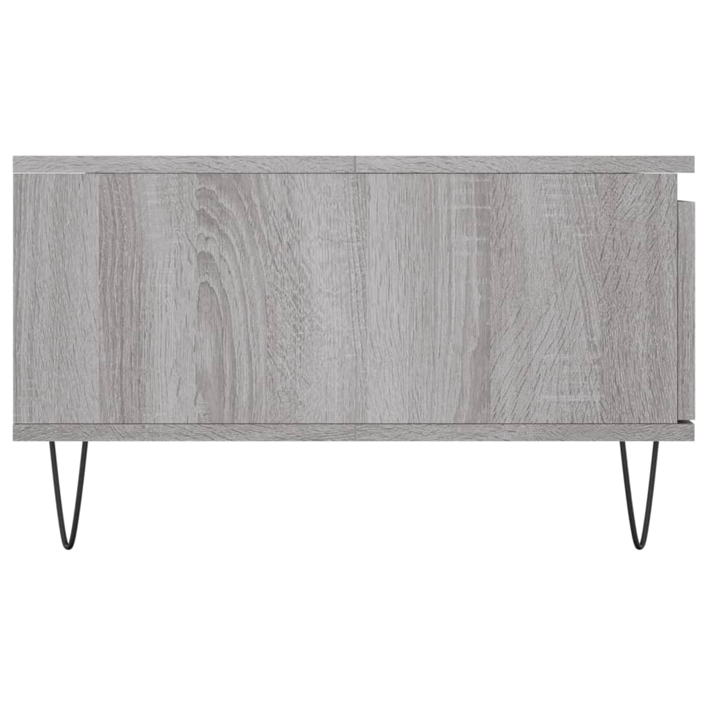 Stolić za kavu siva boja hrasta 90x60x35 cm konstruirano drvo