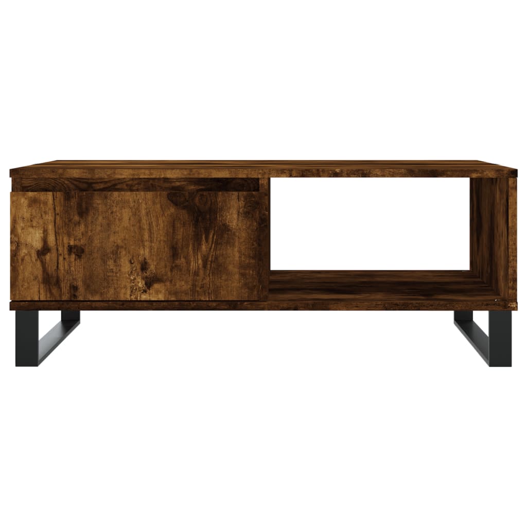 Stolić za kavu boja hrasta 90 x 60 x 35 cm konstruirano drvo