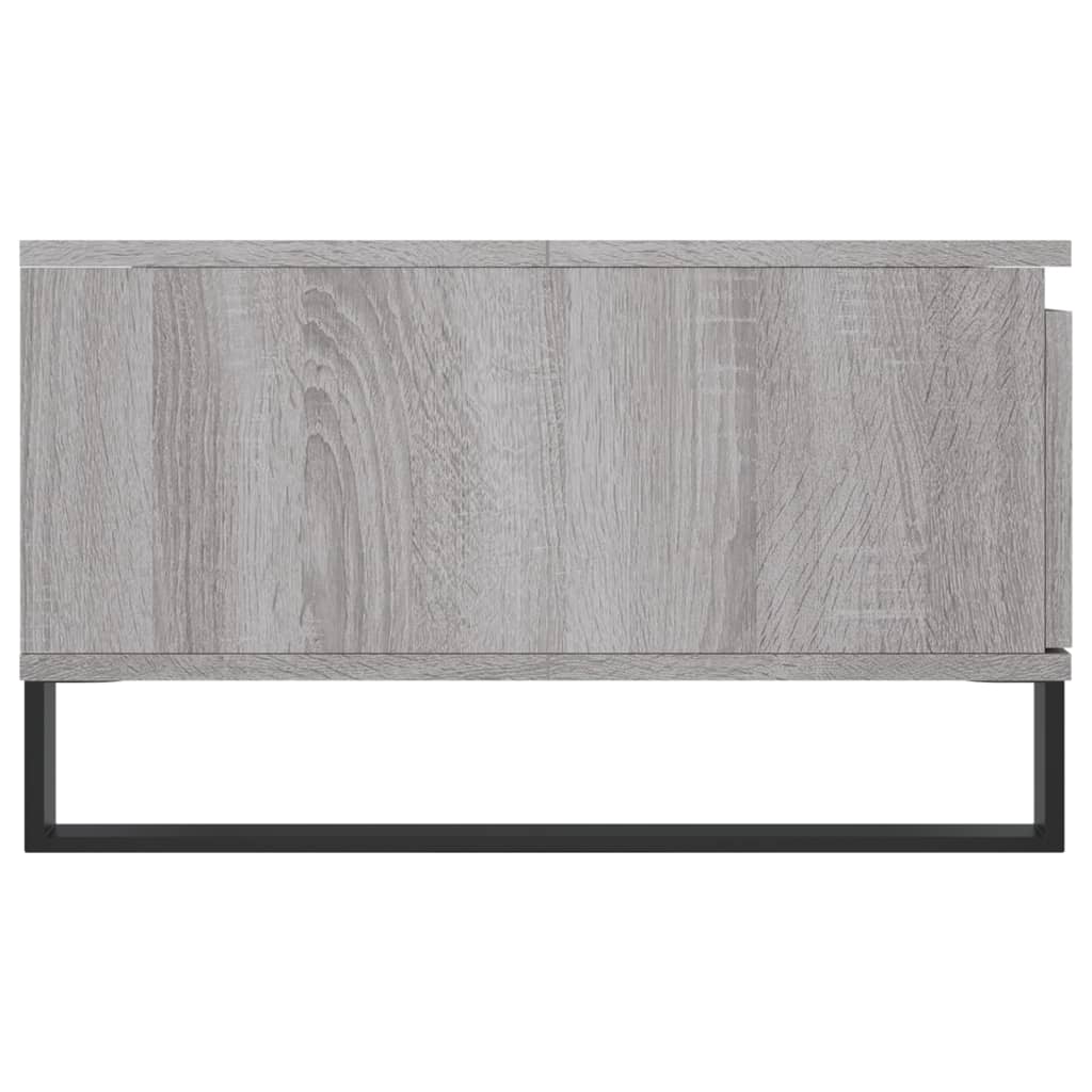 Stolić za kavu siva boja hrasta 90x60x35 cm konstruirano drvo