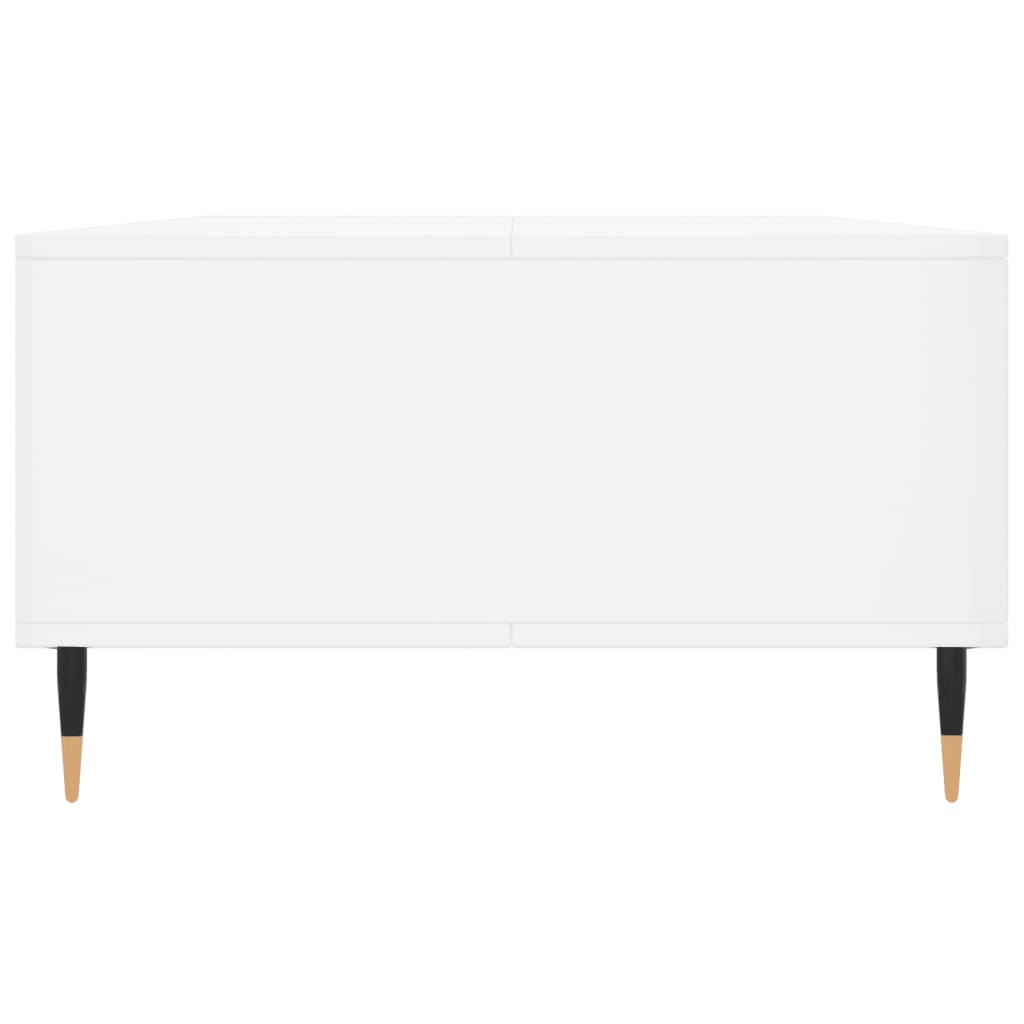 Stolić za kavu sjajni bijeli 104 x 60 x 35 cm konstruirano drvo