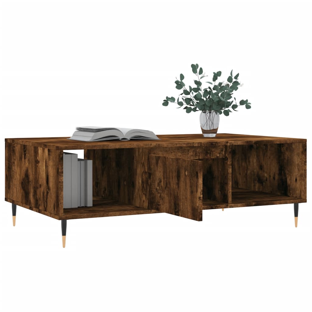 Stolić za kavu boja hrasta 104 x 60 x 35 cm konstruirano drvo
