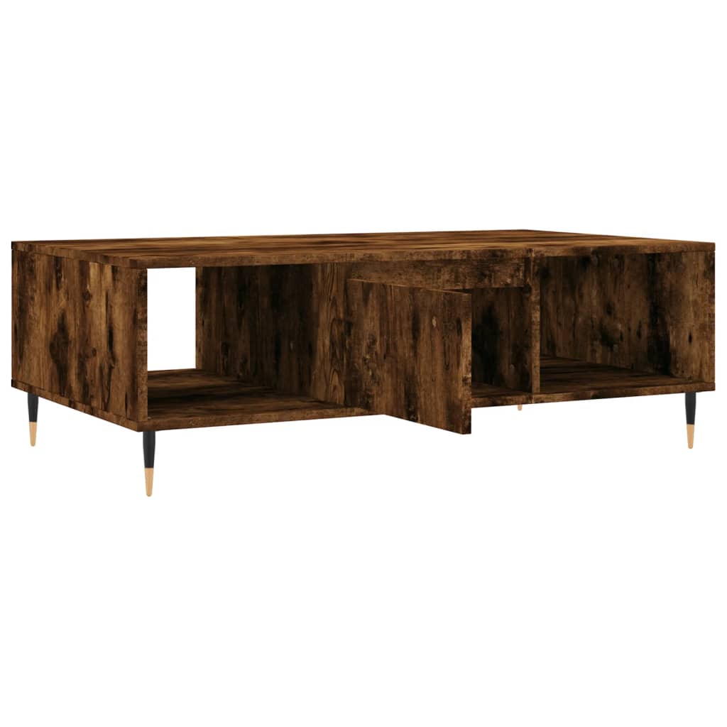 Stolić za kavu boja hrasta 104 x 60 x 35 cm konstruirano drvo