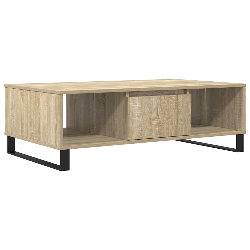 Stolić za kavu boja hrasta 104 x 60 x 35 cm konstruirano drvo