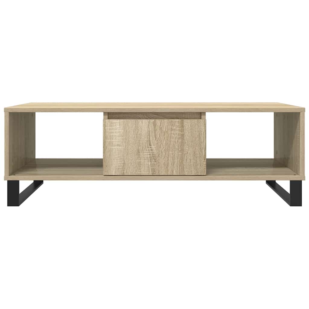 Stolić za kavu boja hrasta 104 x 60 x 35 cm konstruirano drvo