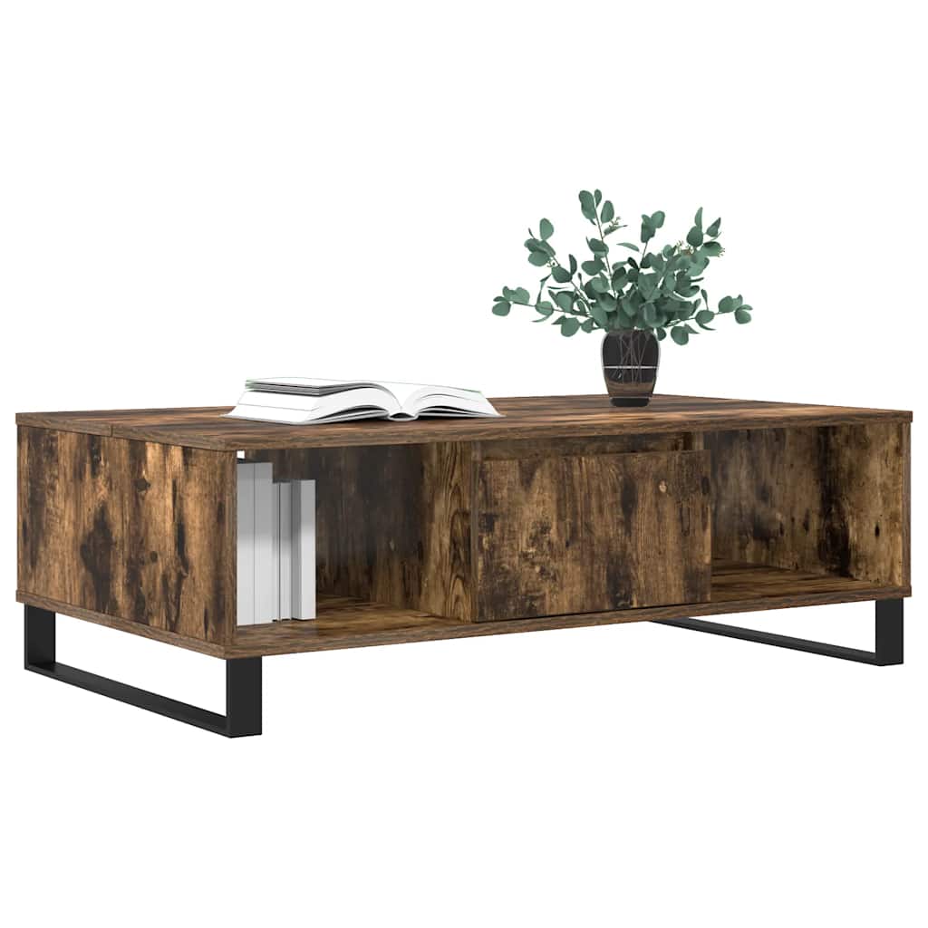 Stolić za kavu boja hrasta 104 x 60 x 35 cm konstruirano drvo
