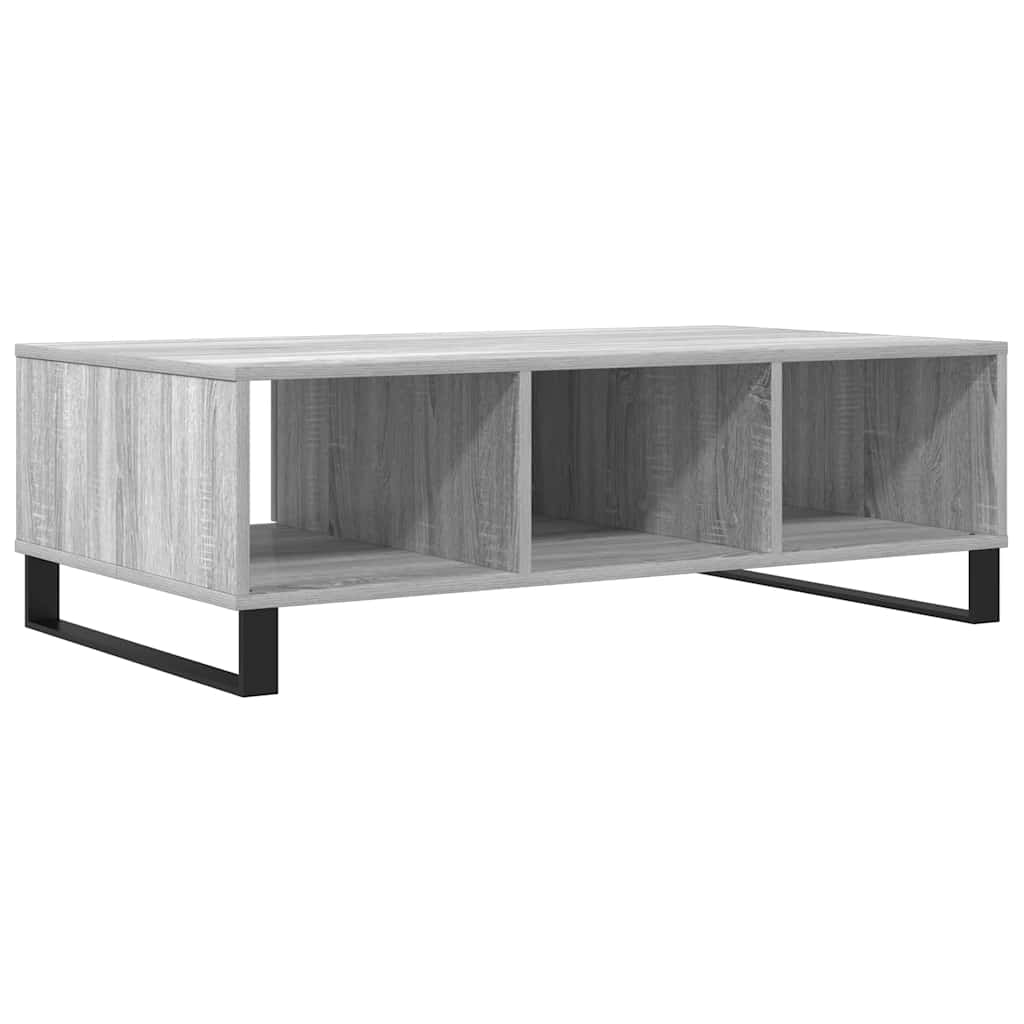 Stolić za kavu siva boja hrasta 104x60x35 cm konstruirano drvo