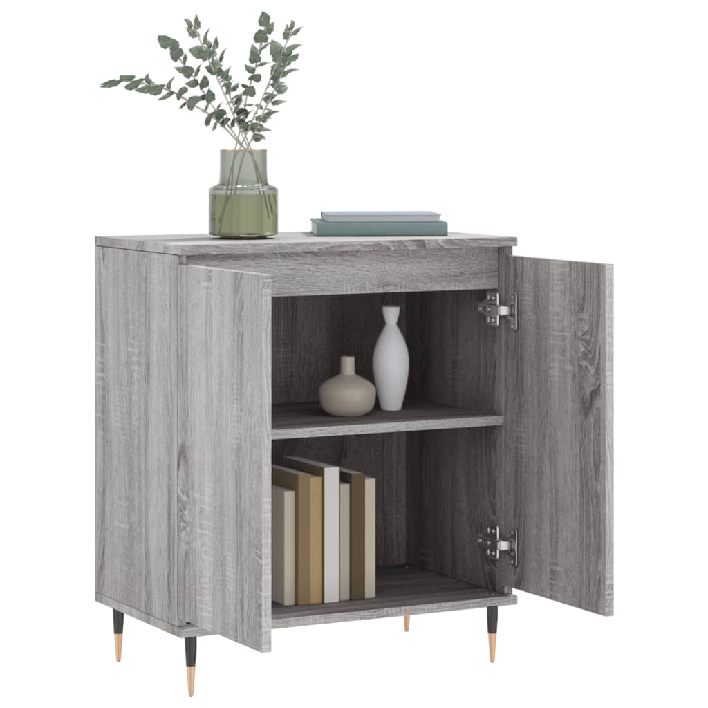 Komoda sivog hrasta sonome 60x35x70 cm od konstruiranog drva