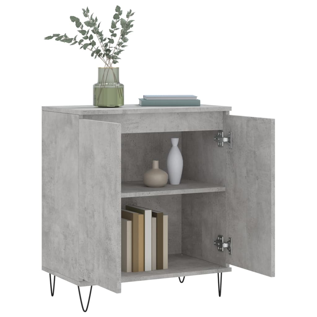 Komoda siva boja betona 60x35x70 cm od konstruiranog drva