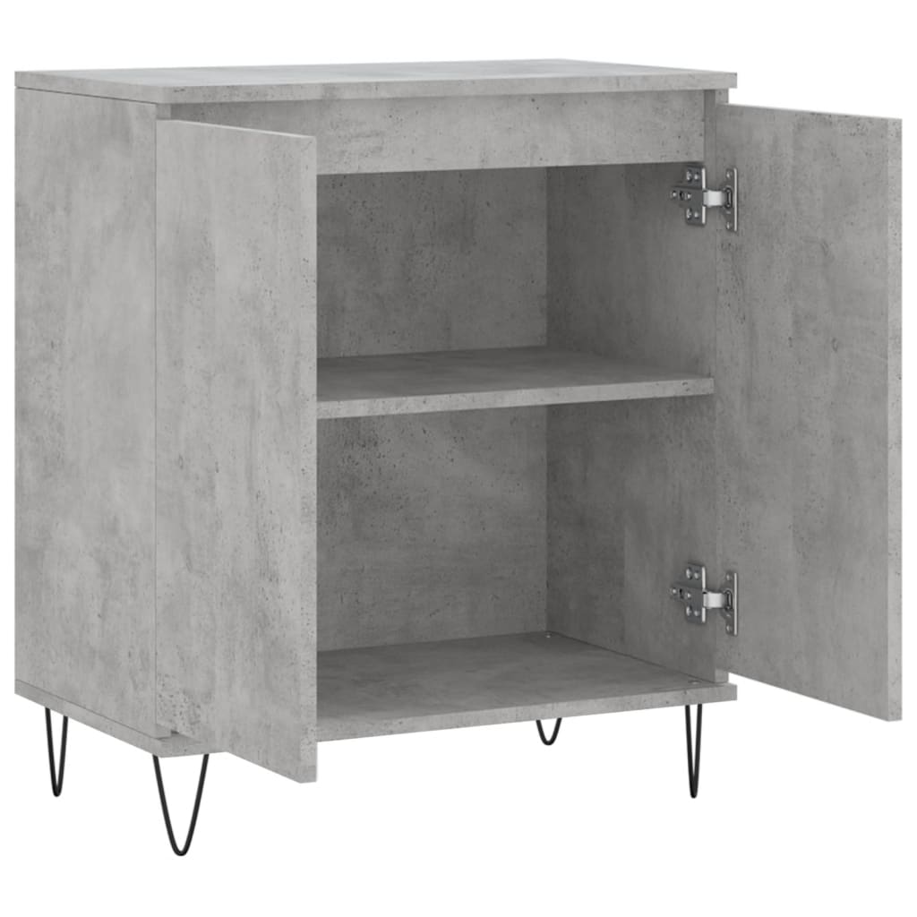 Komoda siva boja betona 60x35x70 cm od konstruiranog drva