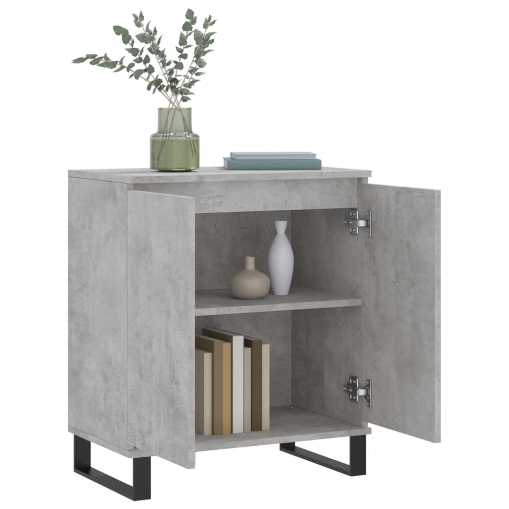 Komoda siva boja betona 60x35x70 cm od konstruiranog drva