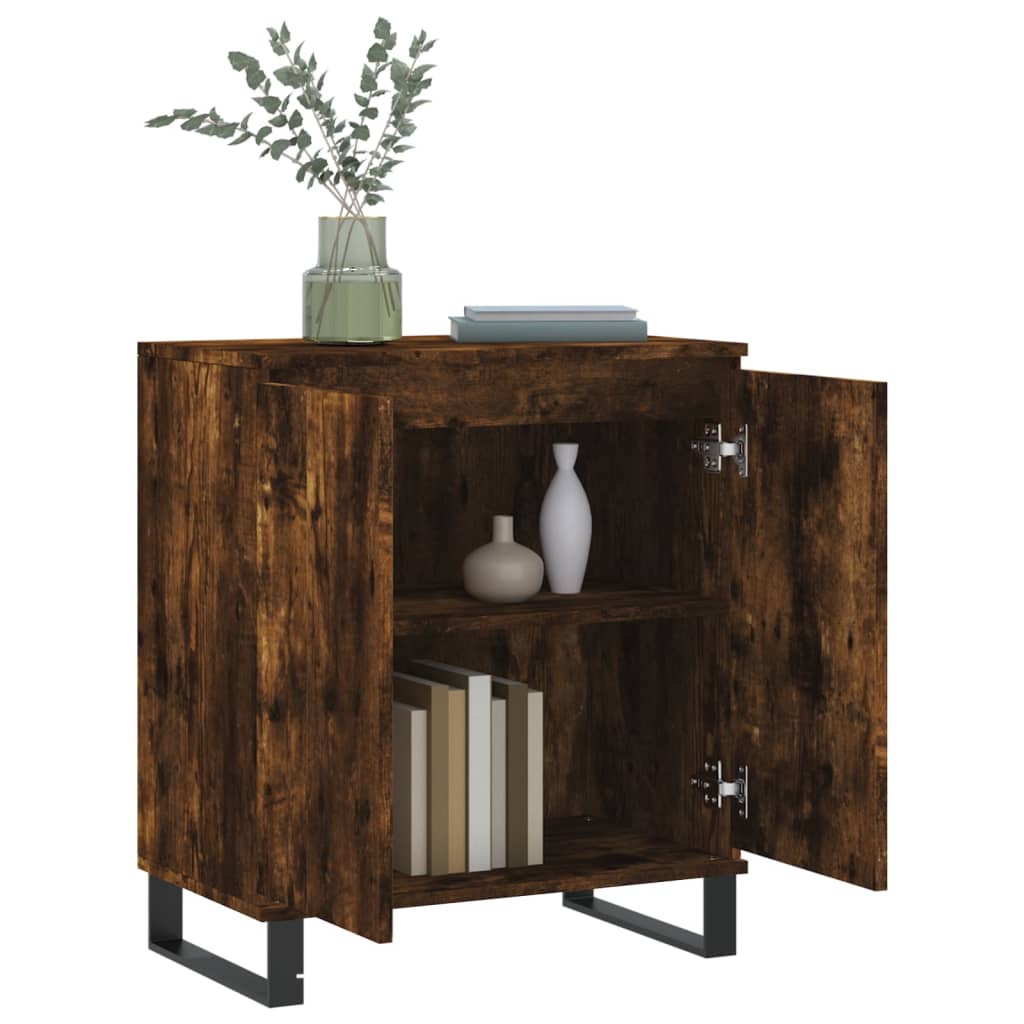 Komoda boja dimljenog hrasta 60 x 35 x 70 cm konstruirano drvo
