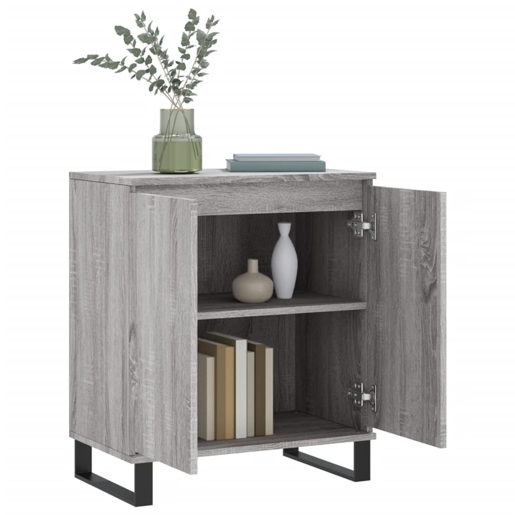 Komoda sivog hrasta sonome 60x35x70 cm od konstruiranog drva