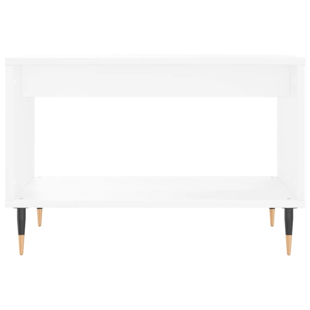 Stolić za kavu bijeli 60 x 50 x 40 cm od konstruiranog drva