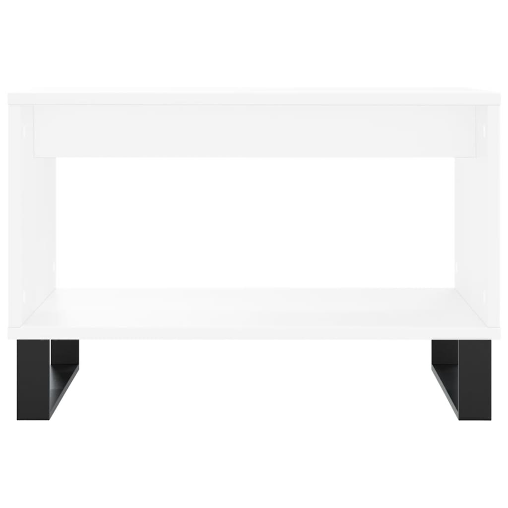 Stolić za kavu bijeli 60 x 50 x 40 cm od konstruiranog drva