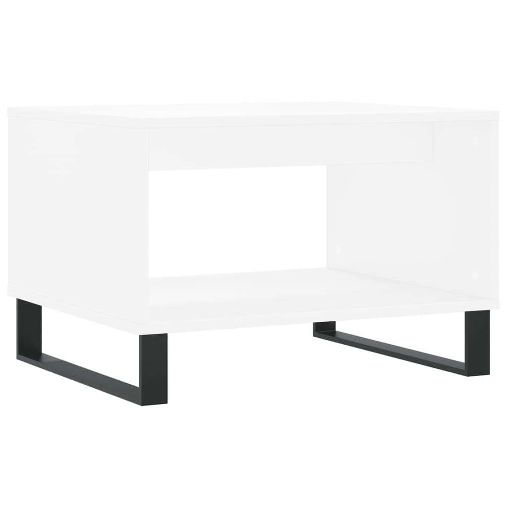 Stolić za kavu bijeli 60 x 50 x 40 cm od konstruiranog drva