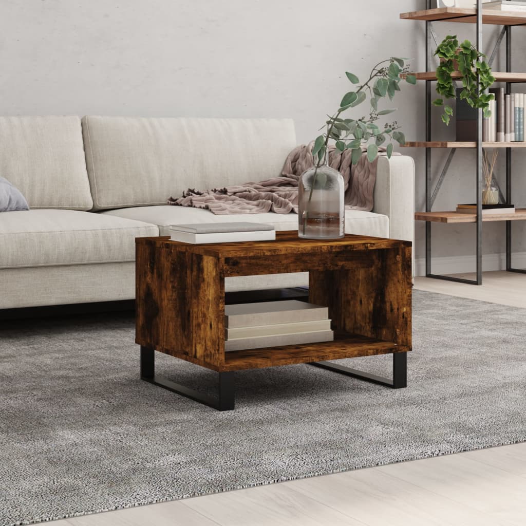 Stolić za kavu boja hrasta 60 x 50 x 40 cm konstruirano drvo