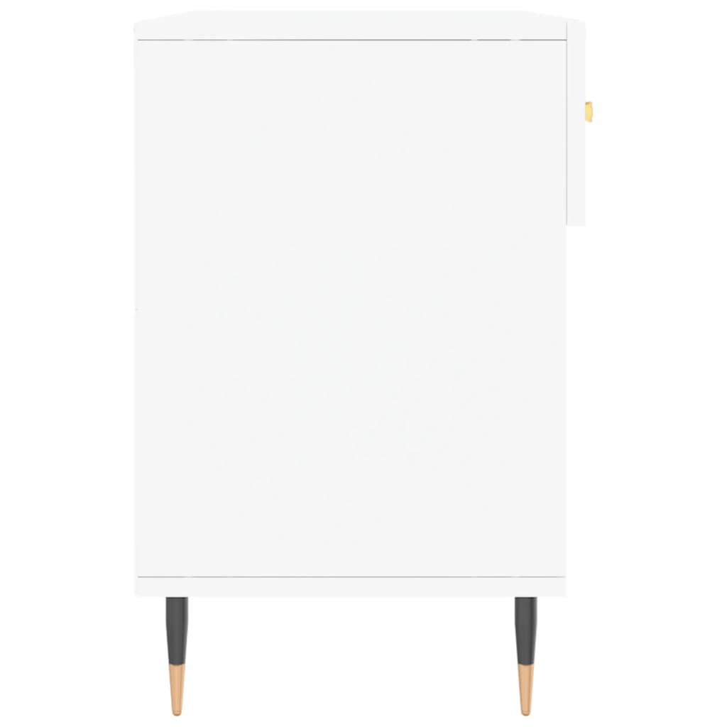 Klupa za cipele bijela 102 x 35 x 55 cm od konstruiranog drva
