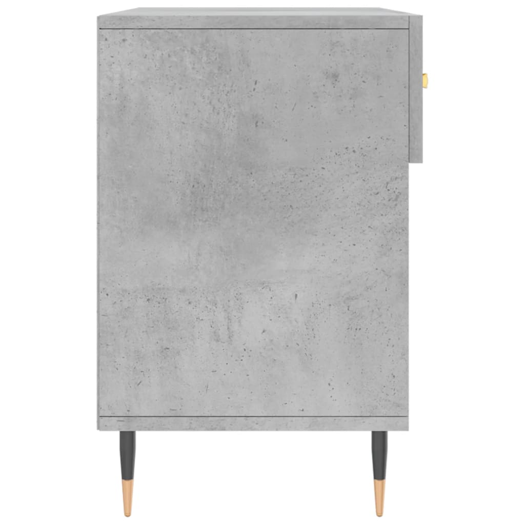 Klupa za cipele siva boja betona 102x35x55 cm konstruirano drvo