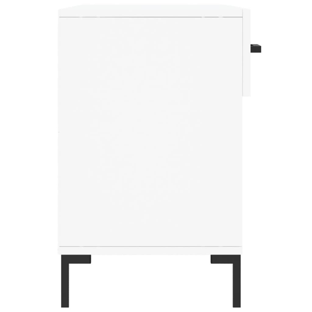 Klupa za cipele bijela 102 x 35 x 55 cm od konstruiranog drva