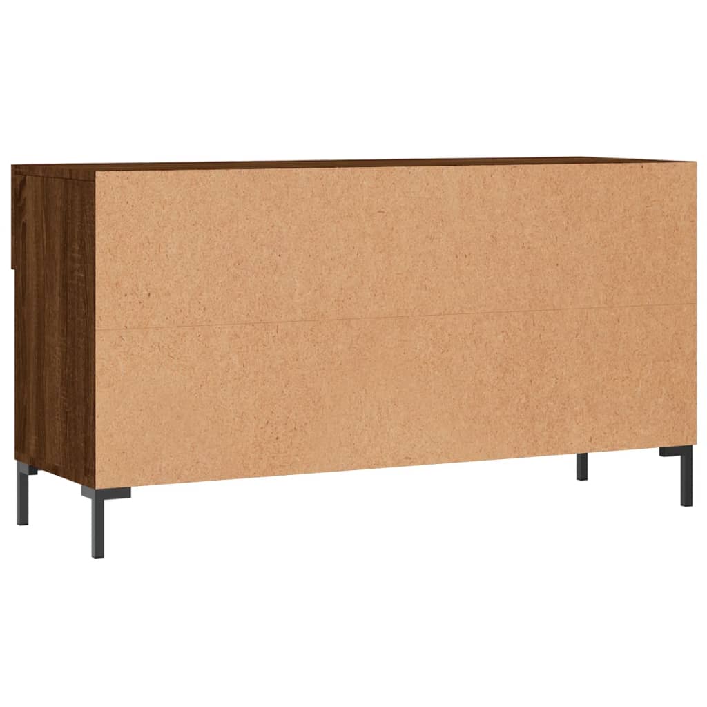 Klupa za cipele smeđa boja hrasta 102x35x55cm konstruirano drvo
