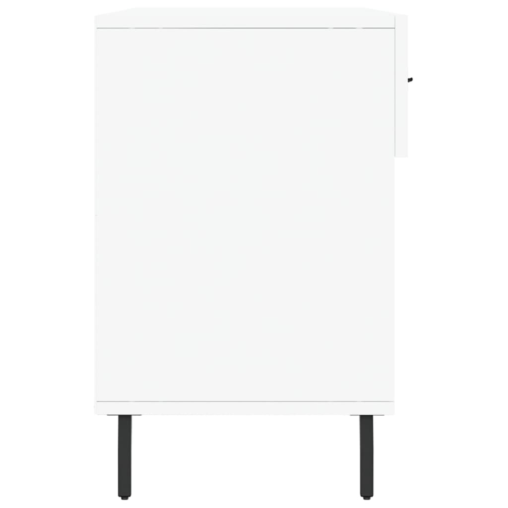 Klupa za cipele bijela 102 x 35 x 55 cm od konstruiranog drva