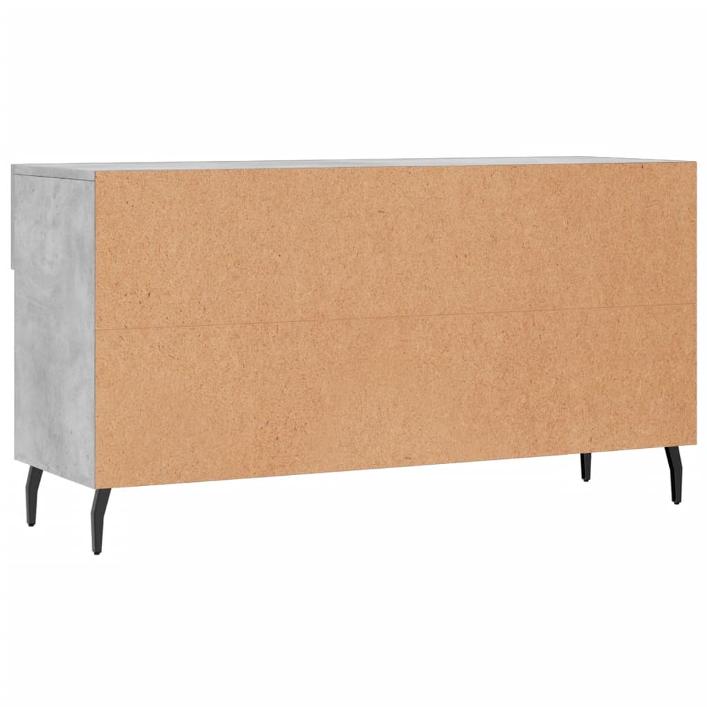 Klupa za cipele siva boja betona 102x35x55 cm konstruirano drvo