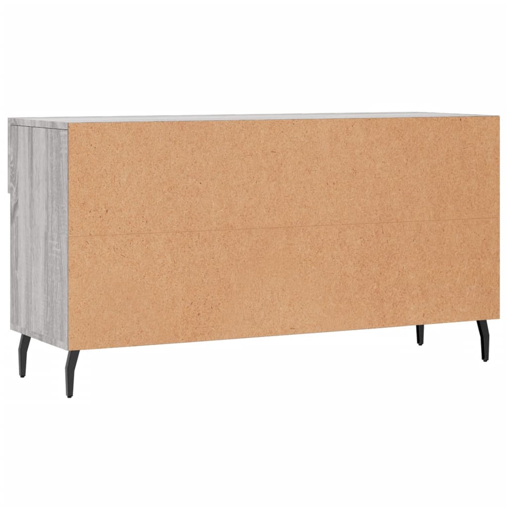 Klupa za cipele siva boja hrasta 102x35x55 cm konstruirano drvo