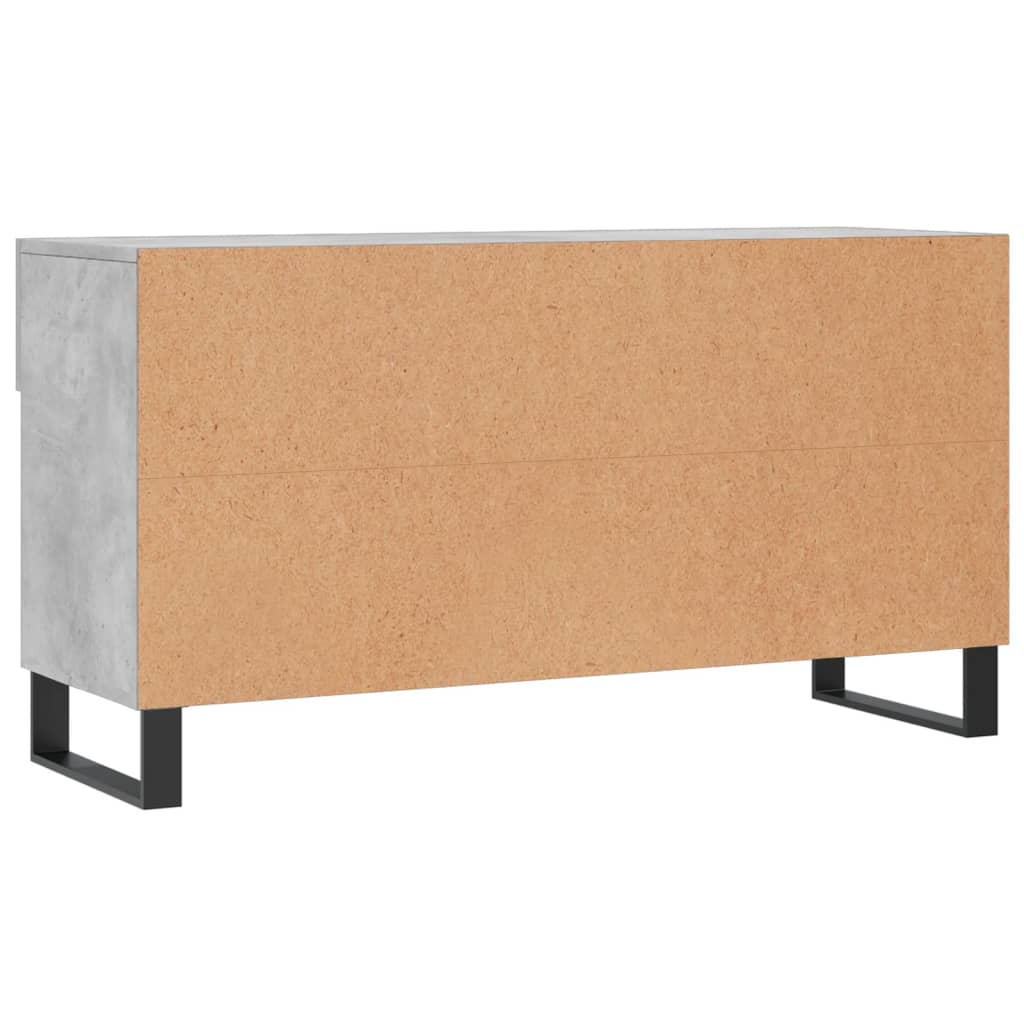 Klupa za cipele siva boja betona 102x35x55 cm konstruirano drvo