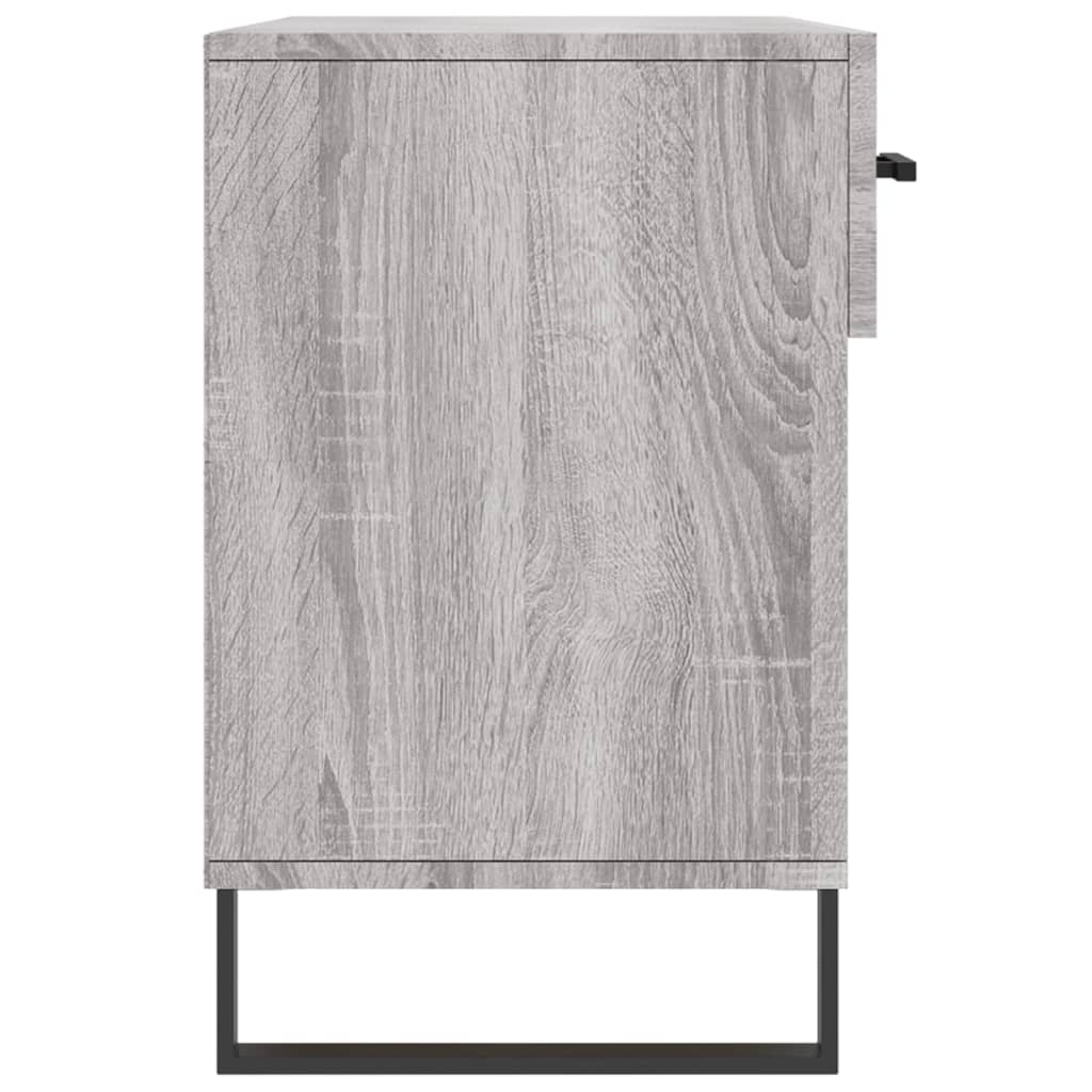 Klupa za cipele siva boja hrasta 102x35x55 cm konstruirano drvo