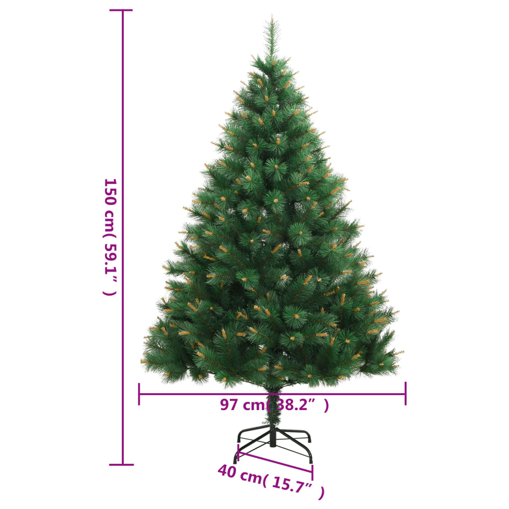 Umjetno božićno drvce sa šarkama i stalkom 150 cm