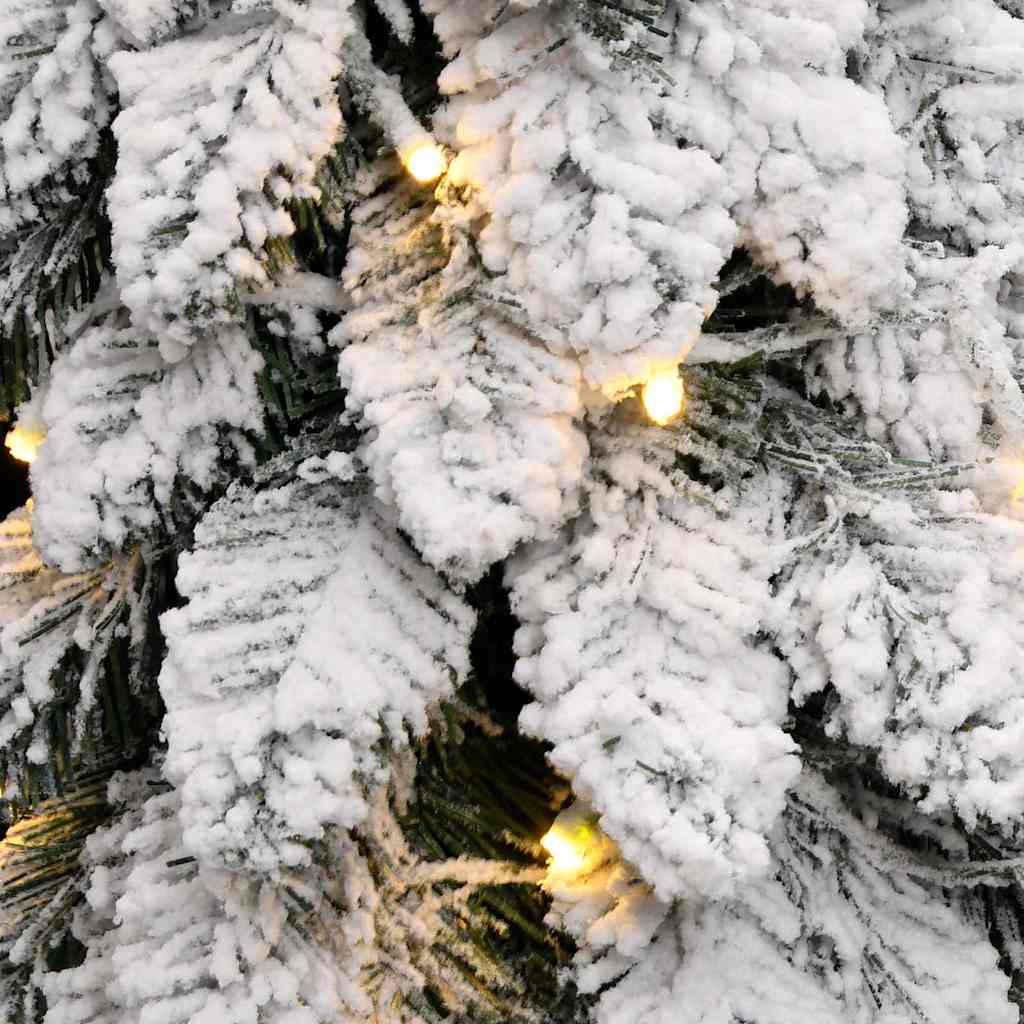 Umjetno osvijetljeno božićno drvce sa 80 LED i snijegom 150 cm